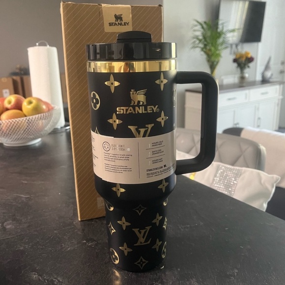 Stanley Other - Stanley Black & Gold Patterned Designer 40 OZ Tumbler